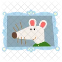 Picture Frame Rat Icon
