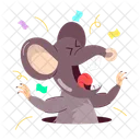 Rat Cartoon Cartoon Sticker Rat Character Icon