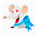 Rat Cartoon Cartoon Sticker Rat Character Icon