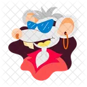 Rat Cartoon Cartoon Sticker Rat Character Icon