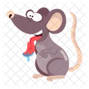 Rat Cartoon Cartoon Sticker Rat Character Icon