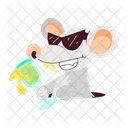 Rat Cartoon Cartoon Sticker Rat Character Icon