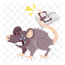 Rat Cartoon Cartoon Sticker Rat Character Icon