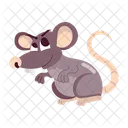 Rat Cartoon Cartoon Sticker Rat Character Icon