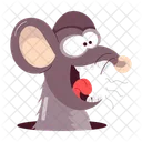 Rat Cartoon Cartoon Sticker Rat Character Icon