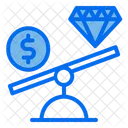 Diamond Money Scale Icon