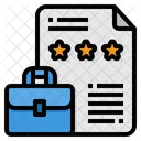 Briefcase Document Rating Icon