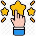Rating Hand Star Icon