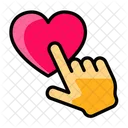 Hand Heart Internet Icon