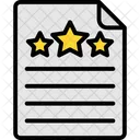 Rating Page Review Page Certificate Icon