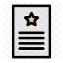 Certificate Paper File Icon