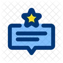 Rating star comment  Icon