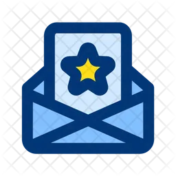 Rating star mail  Icon