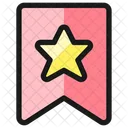 Rating Star Ribbon  Icon