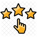 Hand Star Internet Icon