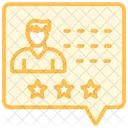 Ratings And Reviews Duotone Line Icon Icon