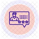 Ratings And Reviews Line Icon Icon