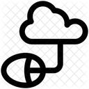 Raton Datos En La Nube Monitoreo En La Nube Icono