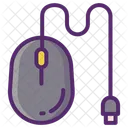 Ratón con cable  Icono