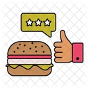 Burger Marketing Advertisement Icon