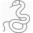 Rattlesnake Reptile Scaly Icon
