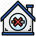 Rauchen Verboten Zuhause Haus Symbol