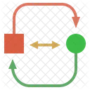 Raumlich Interaktion Konnektivitat Symbol