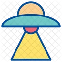 Raumschiff Alien Planet Symbol