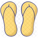 Travel Flip Flop Outline Fill Icon Travel And Tour Icons Icon