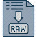 Raw File Format File File Format Icon