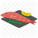 Raw Barbun Fish Food Food Icon