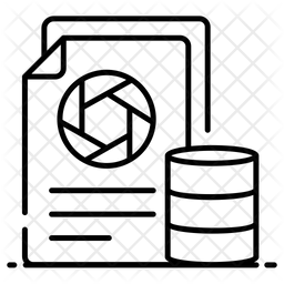 Raw Data Icon - Download in Line Style