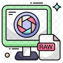 Raw File File Format Filetype Icon