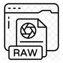 Raw File File Format Filetype Icon