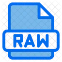 Raw Document File Format Icon