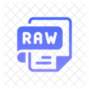Raw File Extension Format Icon