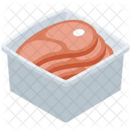 Raw Steaks Slices  Icon