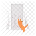 Casa Puerta Vector Icono