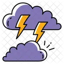 Rayo Trueno Clima Icono