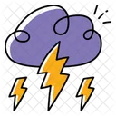 Rayo Trueno Clima Icono