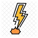 Rayo Rayo Impacto Icono