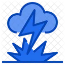 Rayo Desastre Naturaleza Relampago Nube Icono