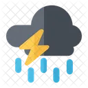 Nube Lluvia Perno Nube Llovizna Nube Perno Icono