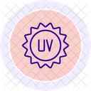 Icono De Circulo De Color De Rayos Uv Icono