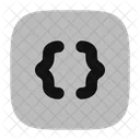 Rd Brecket Square Icon