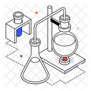 Experimento Quimico Reacao Quimica Laboratorio Quimico Ícone