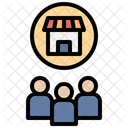 Customer Product Goods Shipping Partner Popular Business Reach Customers アイコン