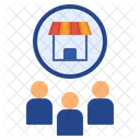 Customer Product Goods Shipping Partner Popular Business Reach Customers アイコン