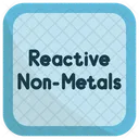 Reactive Non Metals Chemistry Periodic Table Icon