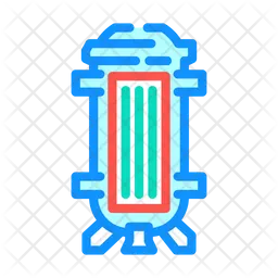 Reactor Icon - Download in Colored Outline Style